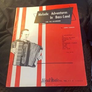 Melodic adventures in bass land vintage music book